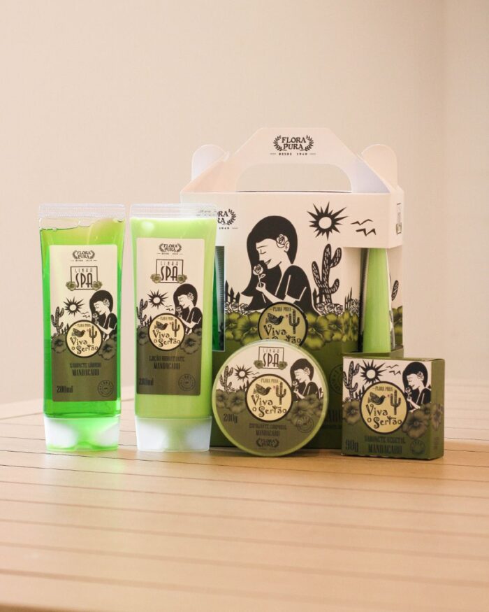 KIT ESPECIAL VIVA O SERTÃO - LINHA SPA - MANDACARU 690 G | FLORA PURA
