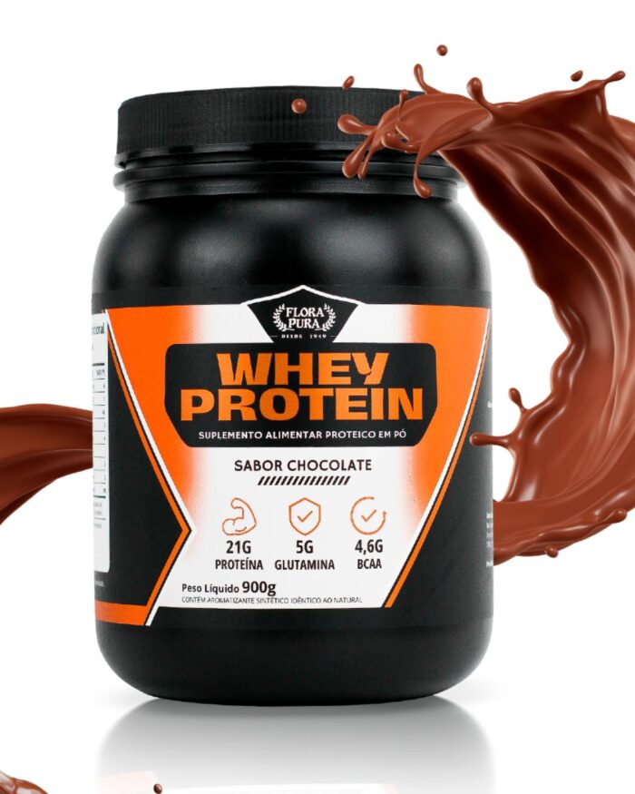 WHEY PROTEIN 900G-SABOR CHOCOLATE | FLORA PURA
