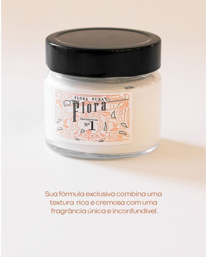 CREME ACETINADO HIDRATANTE FLORA Nº1 - 140G | FLORA PURA