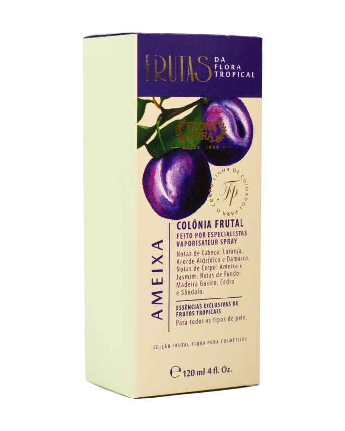 AGUA DE COLONIA DE AMEIXA 120ML | FLORA PURA