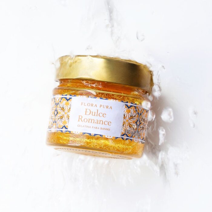 GELATINA PARA BANHO DULCE ROMANCE-140G | FLORA PURA