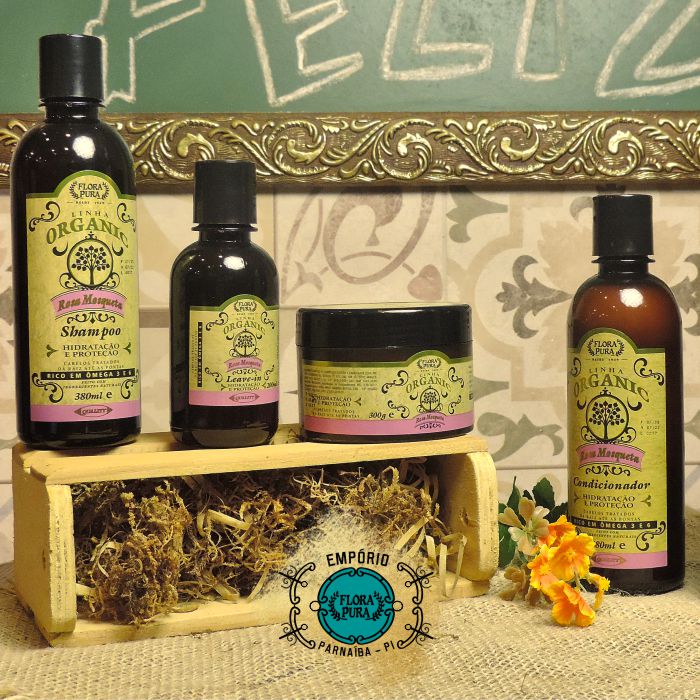 KIT ORGANIC ROSA MOSQUETA - HIDRATAÇÃO E PROTEÇÃO 1.260KG | FLORA PURA - Imagem 2