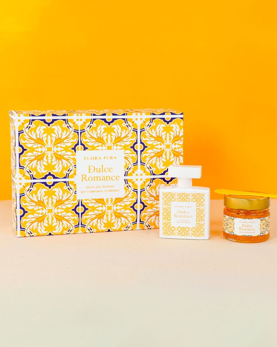 KIT FEMININO DULCE ROMANCE - PERFUME + GELATINA  P/BANHO | FLORA PURA - Imagem 4