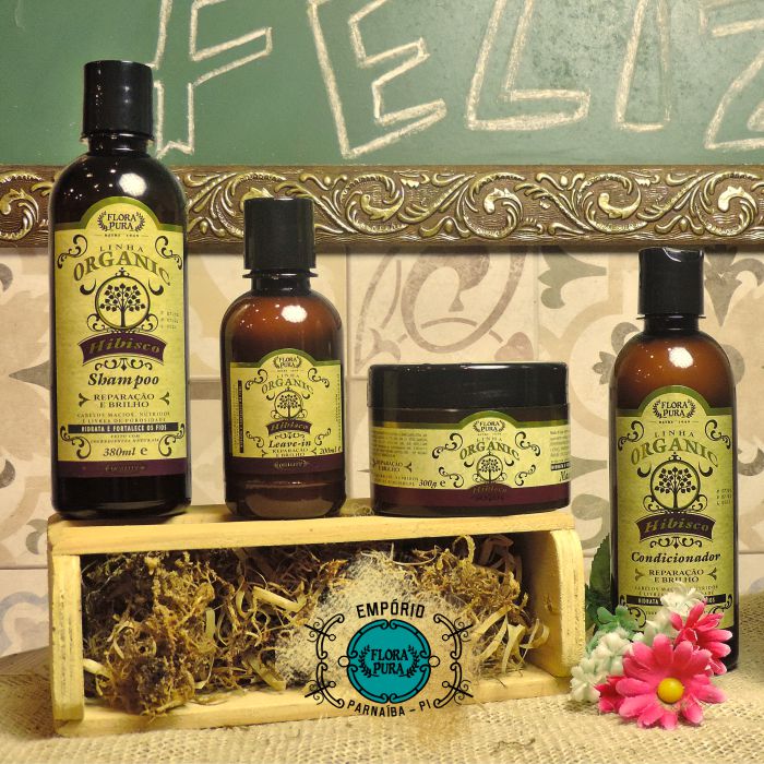 KIT ORGANIC DE HIBISCO - REPARAÇÃO BRILHO  1260KG | FLORA PURA - Imagem 2