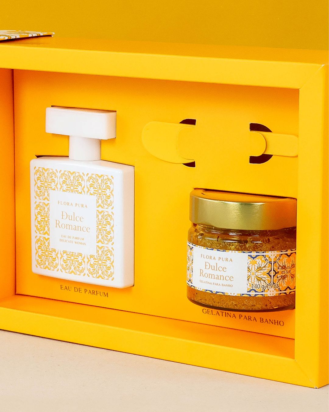 KIT FEMININO DULCE ROMANCE - PERFUME + GELATINA  P/BANHO | FLORA PURA - Imagem 2