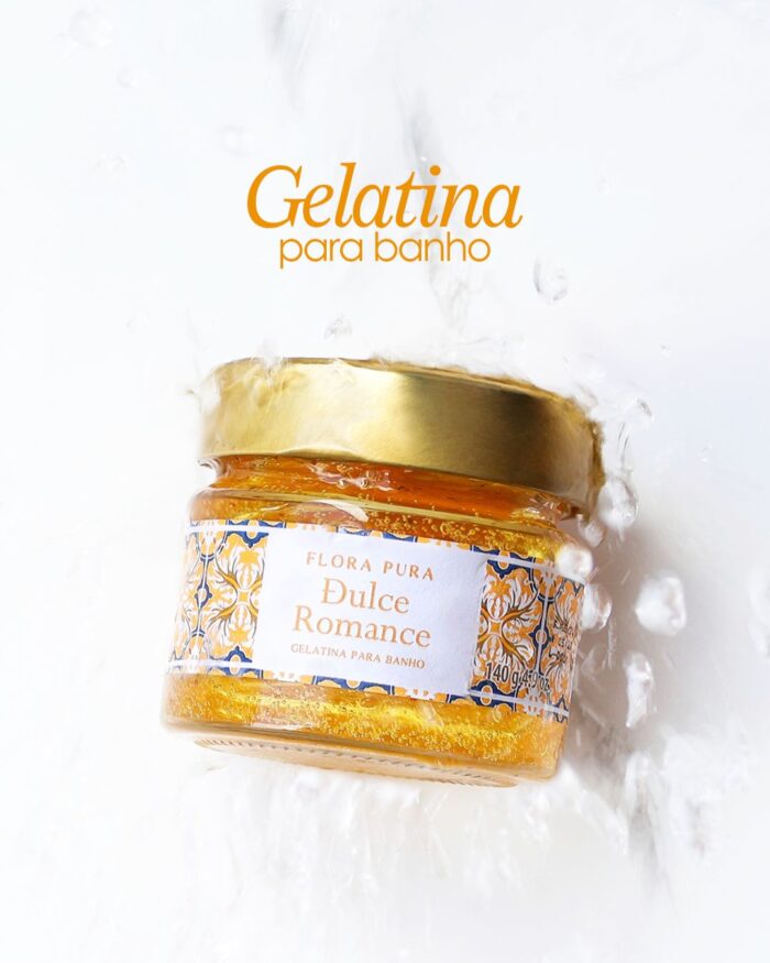 GELATINA PARA BANHO DULCE ROMANCE-140G | FLORA PURA - Imagem 4