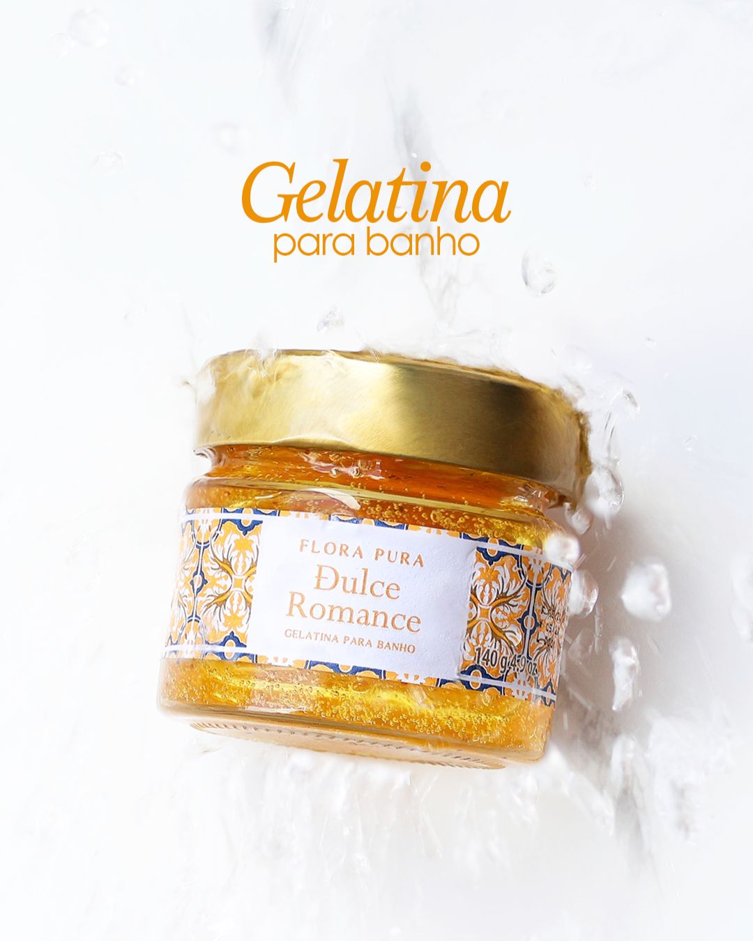 GELATINA PARA BANHO DULCE ROMANCE-140G | FLORA PURA - Imagem 4