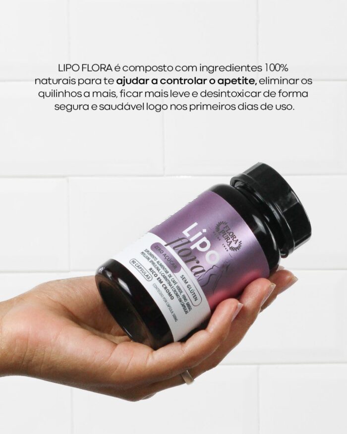 LIPO FLORA-90CAPS- 500MG-FLORA PURA - Imagem 2