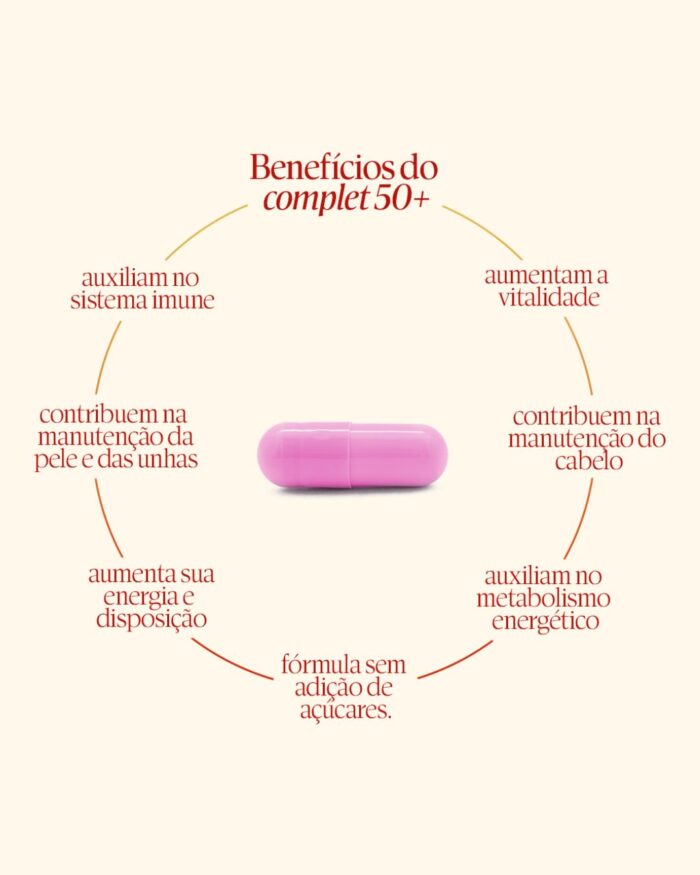 COMPLET A-Z MULHER 50+ C/60CAPS DE 500MG| FLORA PURA - Imagem 2