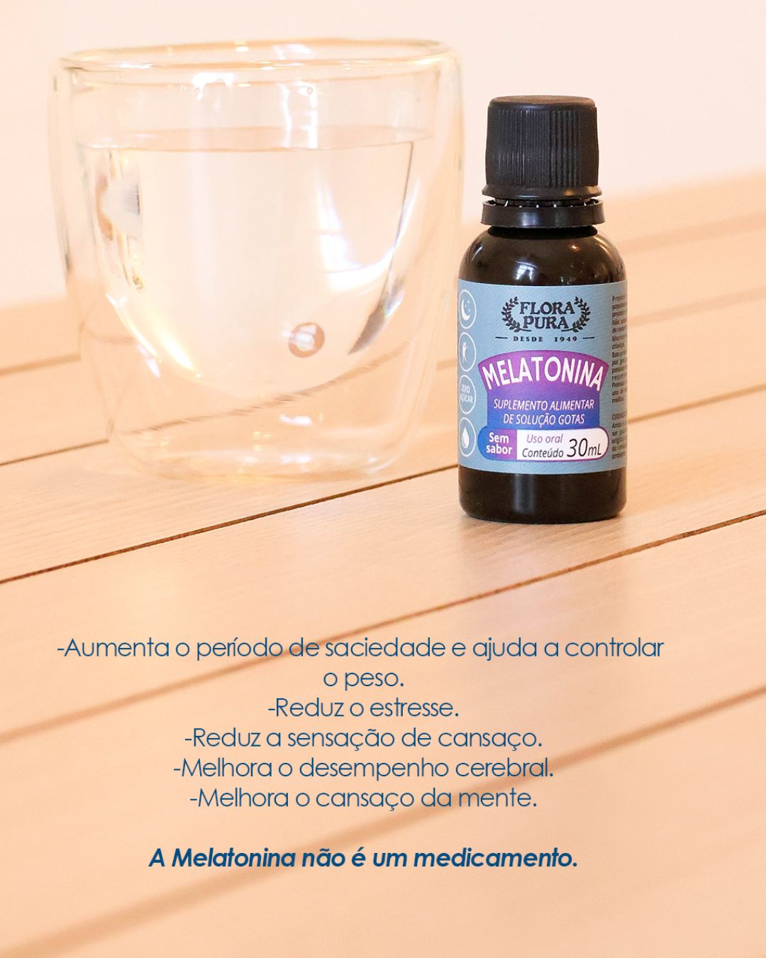 MELATONINA GOTAS - 30ML | FLORA PURA - Imagem 3