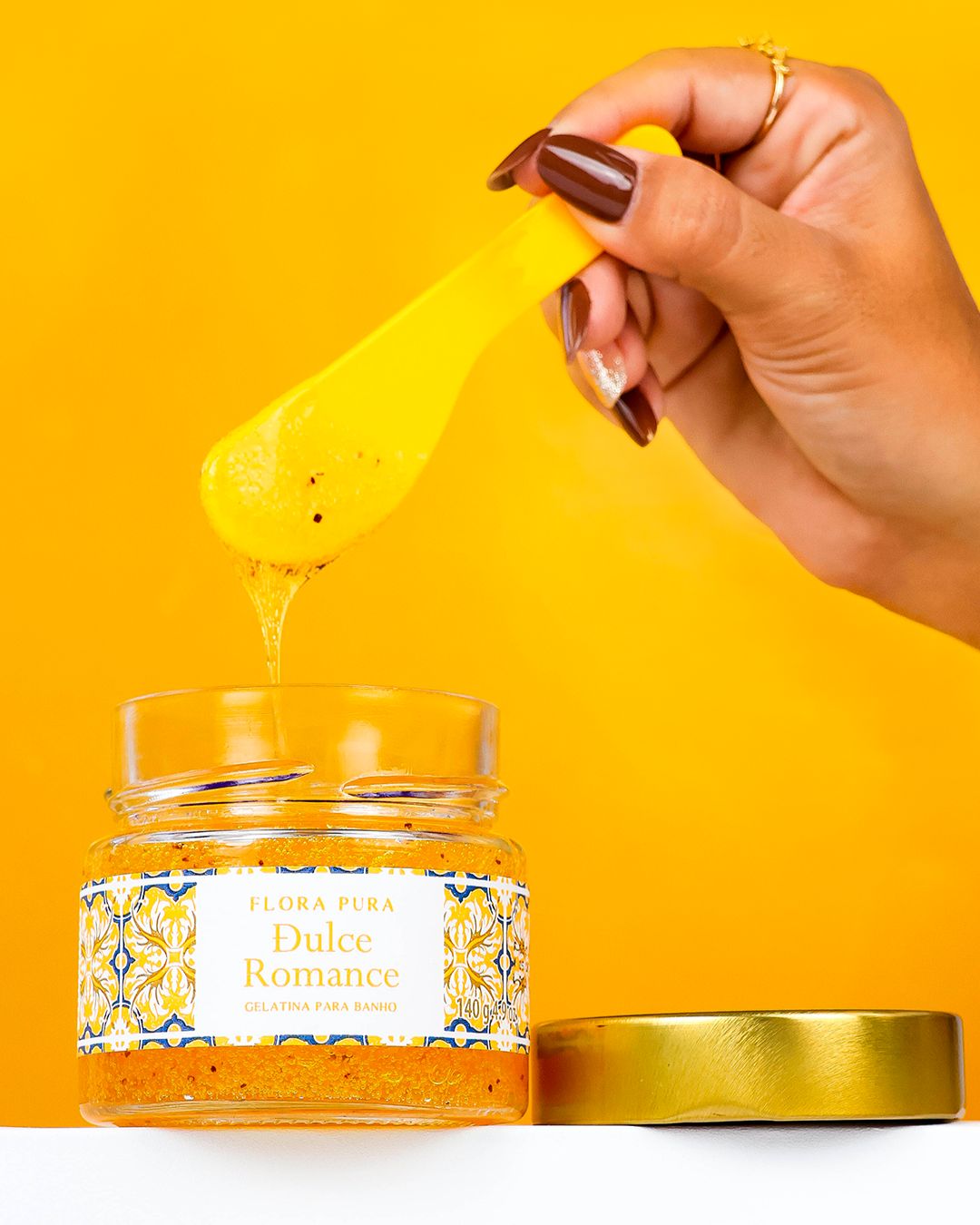 GELATINA PARA BANHO DULCE ROMANCE-140G | FLORA PURA - Imagem 3
